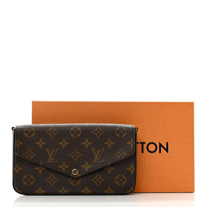 Louis Vuitton Monogram Pochette Felicie Chain Wallet Fuchsia 10 of 10