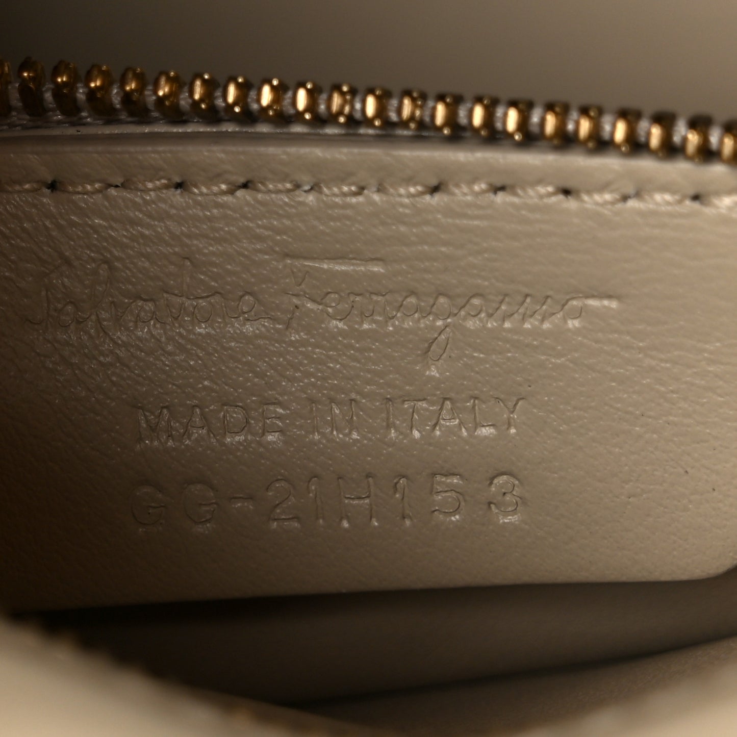 Calfskin Quilted Gancini Flap Bag Peony
