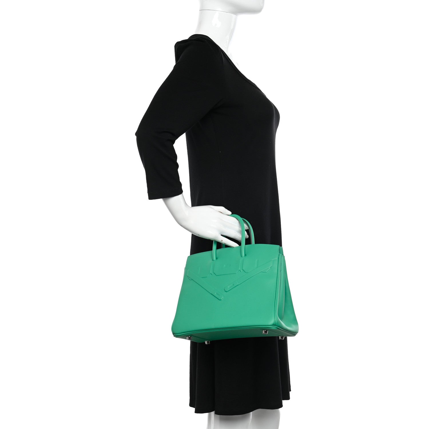 Hermes Swift Birkin Shadow 25 Menthe 2 of 10