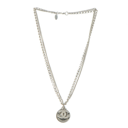 Chanel CC Coco Mademoiselle Coin Necklace Silver 3 of 7