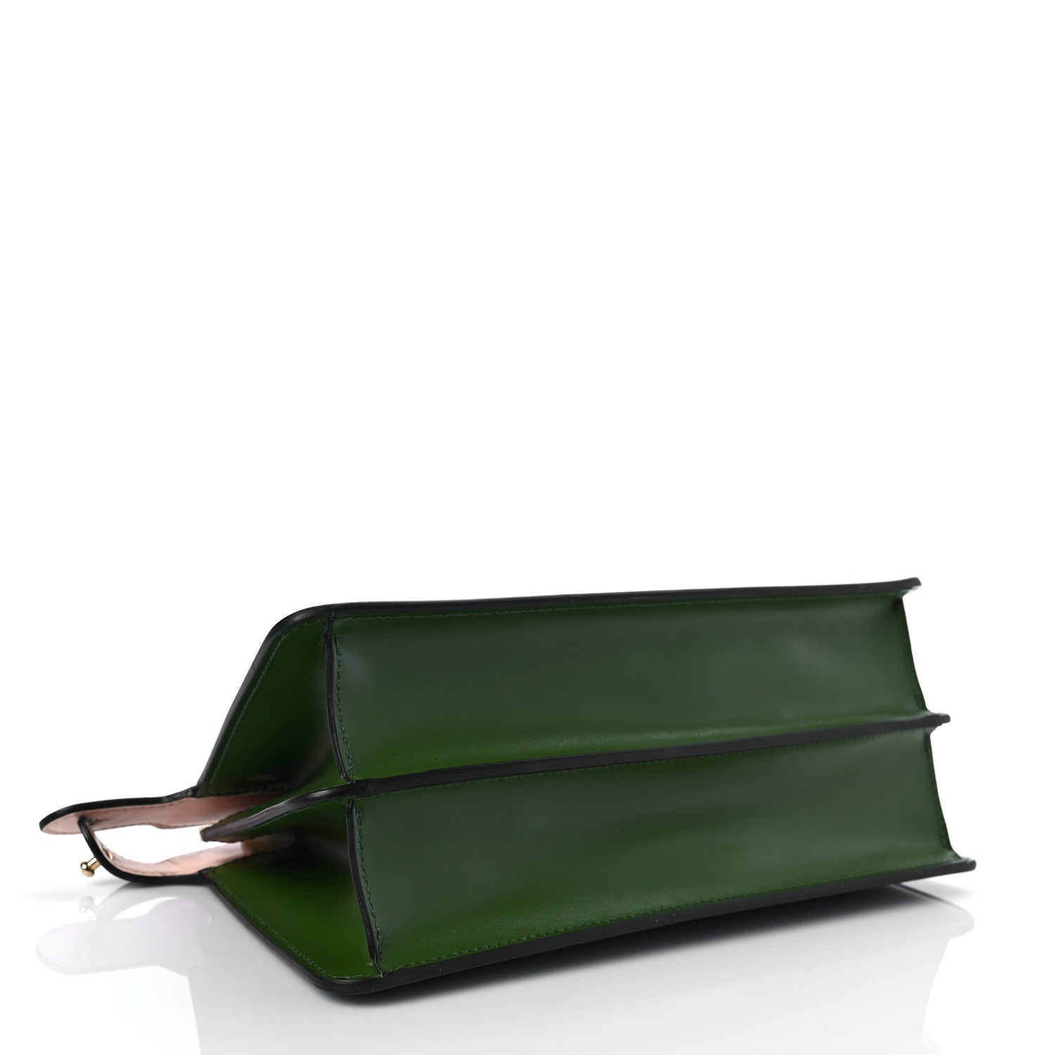 Fendi Vitello King Luxor Shiny Nappa Medium Peekaboo I SEE U East West Satchel Verde Light Rose 4 of 7