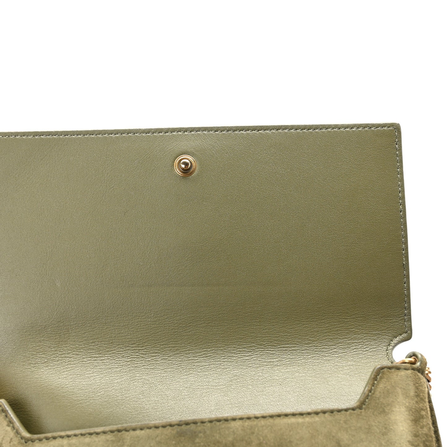 Suede Monogram Phone Holder Crossbody Loden Green