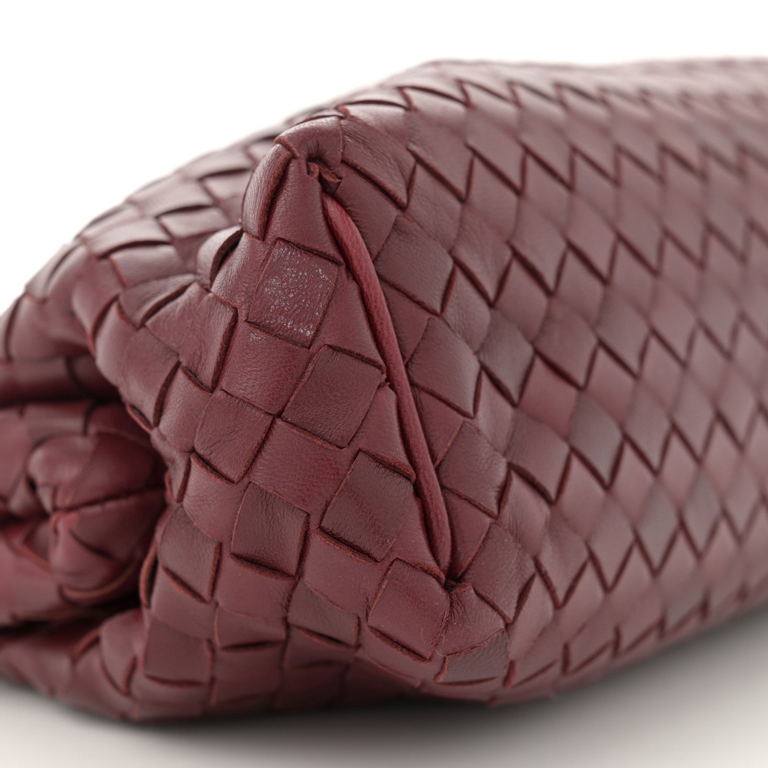 Bottega Veneta Nappa Intrecciato The Lauren 1980 Clutch Gigolo Red 10 of 12