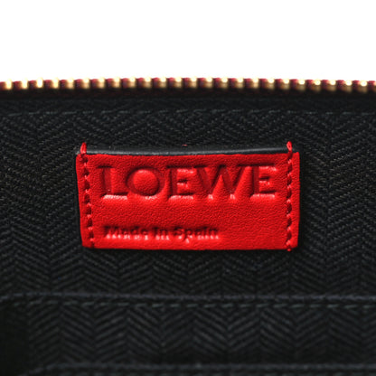 Loewe Calfskin Puzzle Flat Pouch Red 6 of 7