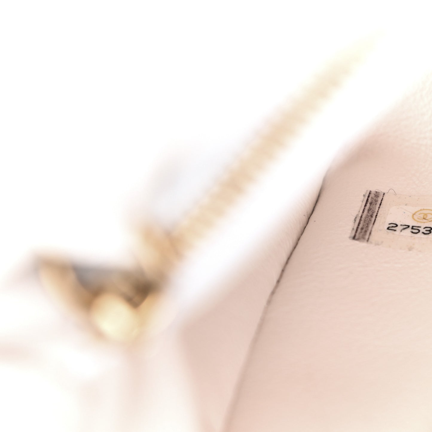 Caviar Lizard Quilted Small Coco Handle Flap White Beige