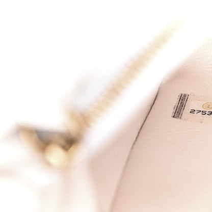 Chanel Caviar Lizard Quilted Small Coco Handle Flap White Beige 7 of 11