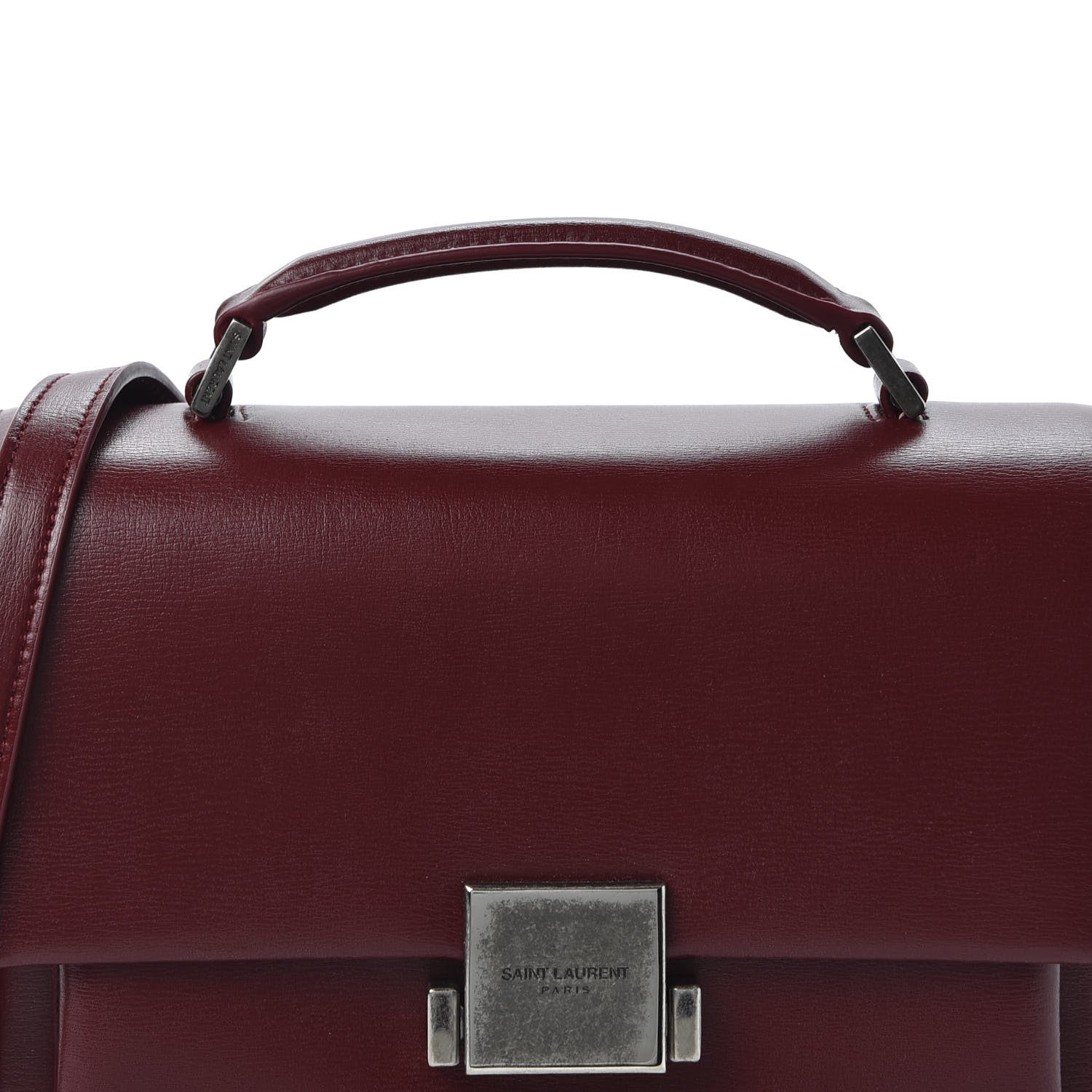 Saint Laurent Calfskin Medium Bellechasse Satchel Palissandre 10 of 10