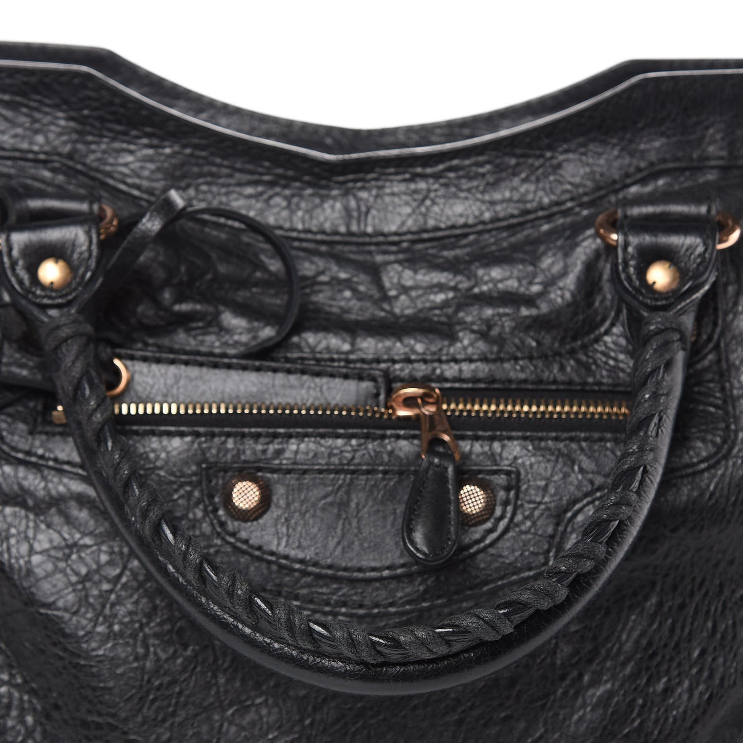 Agneau Giant 12 Rose Gold Hardware City Black