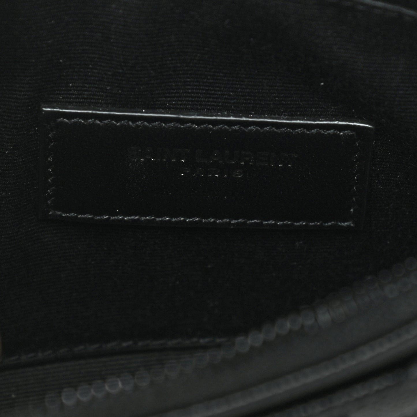 Grain De Poudre Chevron Monogram Bill Pouch Black
