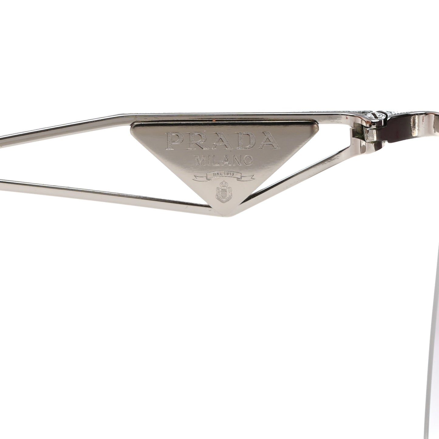 Metal Symbole Triangle Logo Sunglasses SPR50Z Silver Black