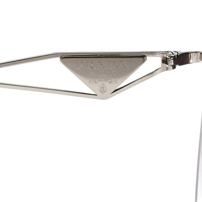 Prada Metal Symbole Triangle Logo Sunglasses SPR50Z Silver Black 5 of 7