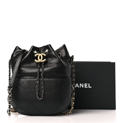 Chanel Calfskin Quilted Small Gabrielle Bucket Black 10 of 10