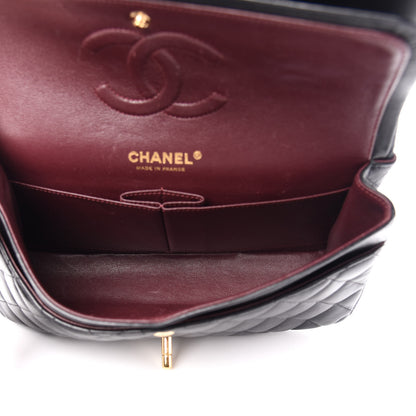 Chanel Lambskin Quilted Medium Double Flap Black 6 of 12