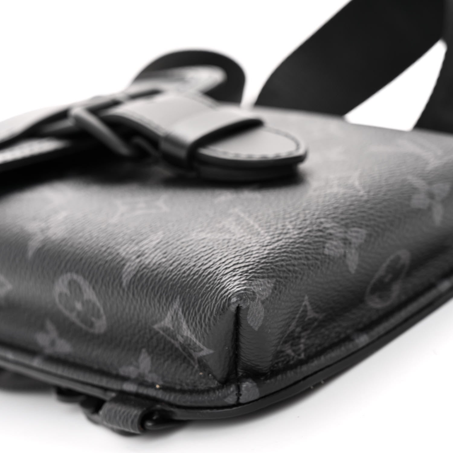 Louis Vuitton Monogram Eclipse Saumur Slingbag Black 8 of 9