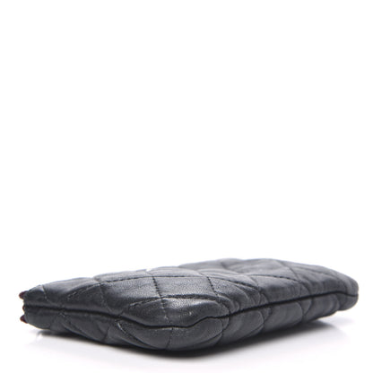 Chanel Lambskin Quilted Small Cosmetic Case Black 4 of 12