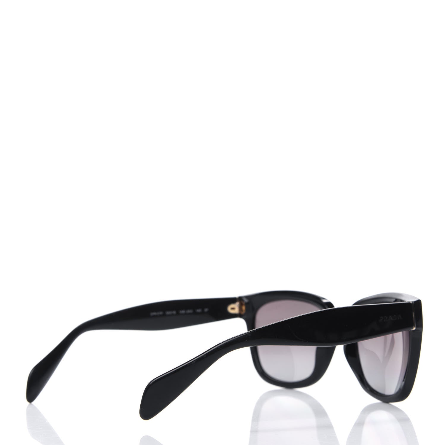 Prada Square Sunglasses SPR 07P Black 4 of 4