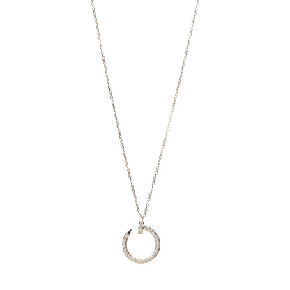 Cartier 18K Yellow Gold Diamond Juste Un Clou Paved Pendant Necklace 1 of 5