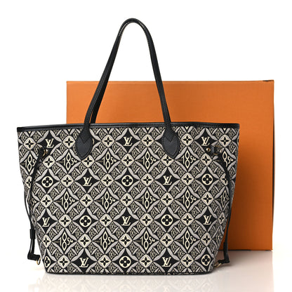 Louis Vuitton Jacquard Since 1854 Neverfull MM Grey 10 of 10