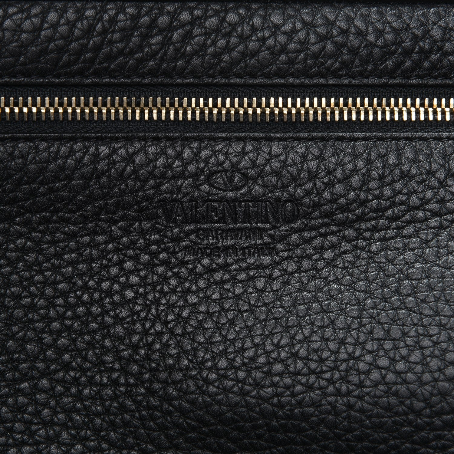 Valentino Garavani Pebbled Calfskin Medium Rockstud Tote Black 6 of 6