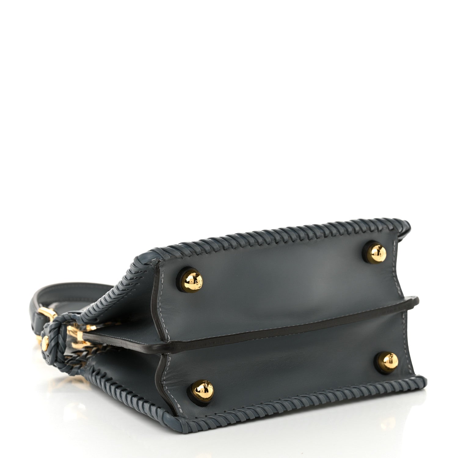 Fendi Vitello King Shiny Nappa Intreccio Petite Peekaboo I SEE U Satchel Tempesta 4 of 11