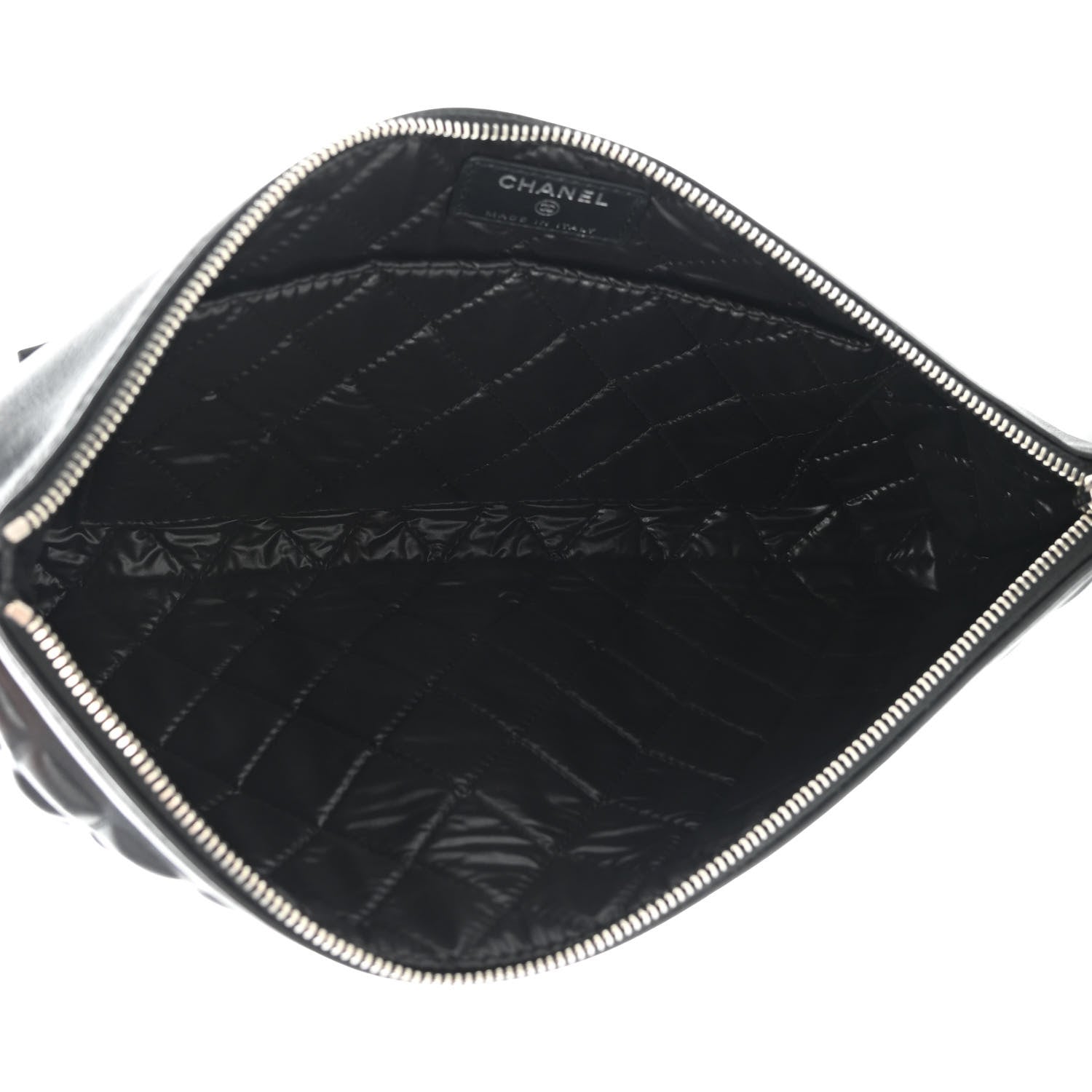 Chanel Metallic Calfskin Keyboard Pouch Black 5 of 10