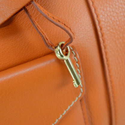Celine Smooth Calfskin Mini Envelope Luggage Orange 8 of 12