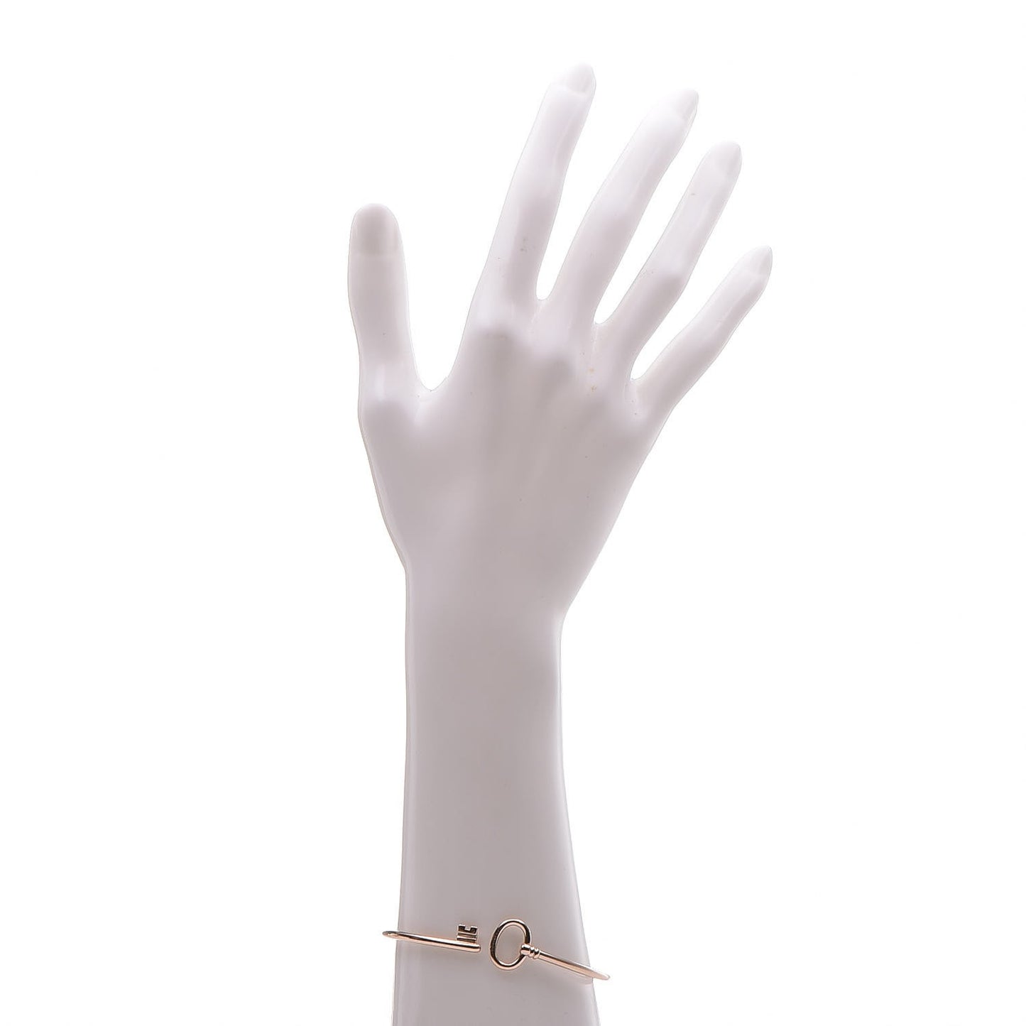 18K Rose Gold Keys Wire Bracelet