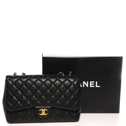 Chanel Caviar Jumbo Single Flap Black 5 of 11