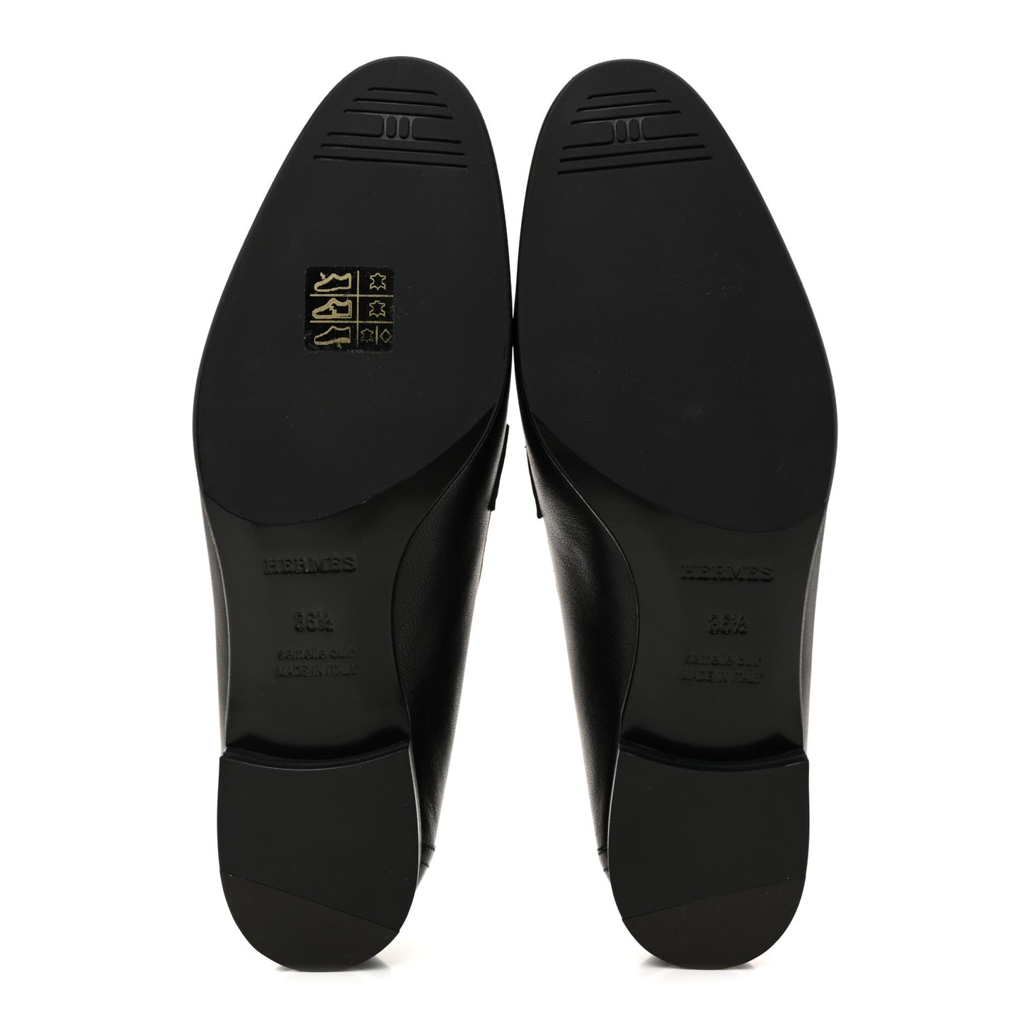 Goatskin Womens Paris Loafers 36.5 Black