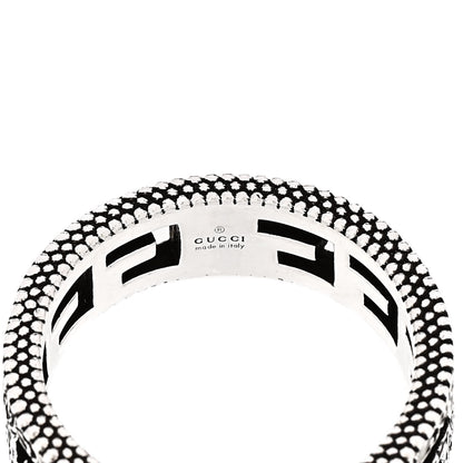 Gucci Sterling Silver Narrow Square G Band Ring 58 8.25 4 of 4