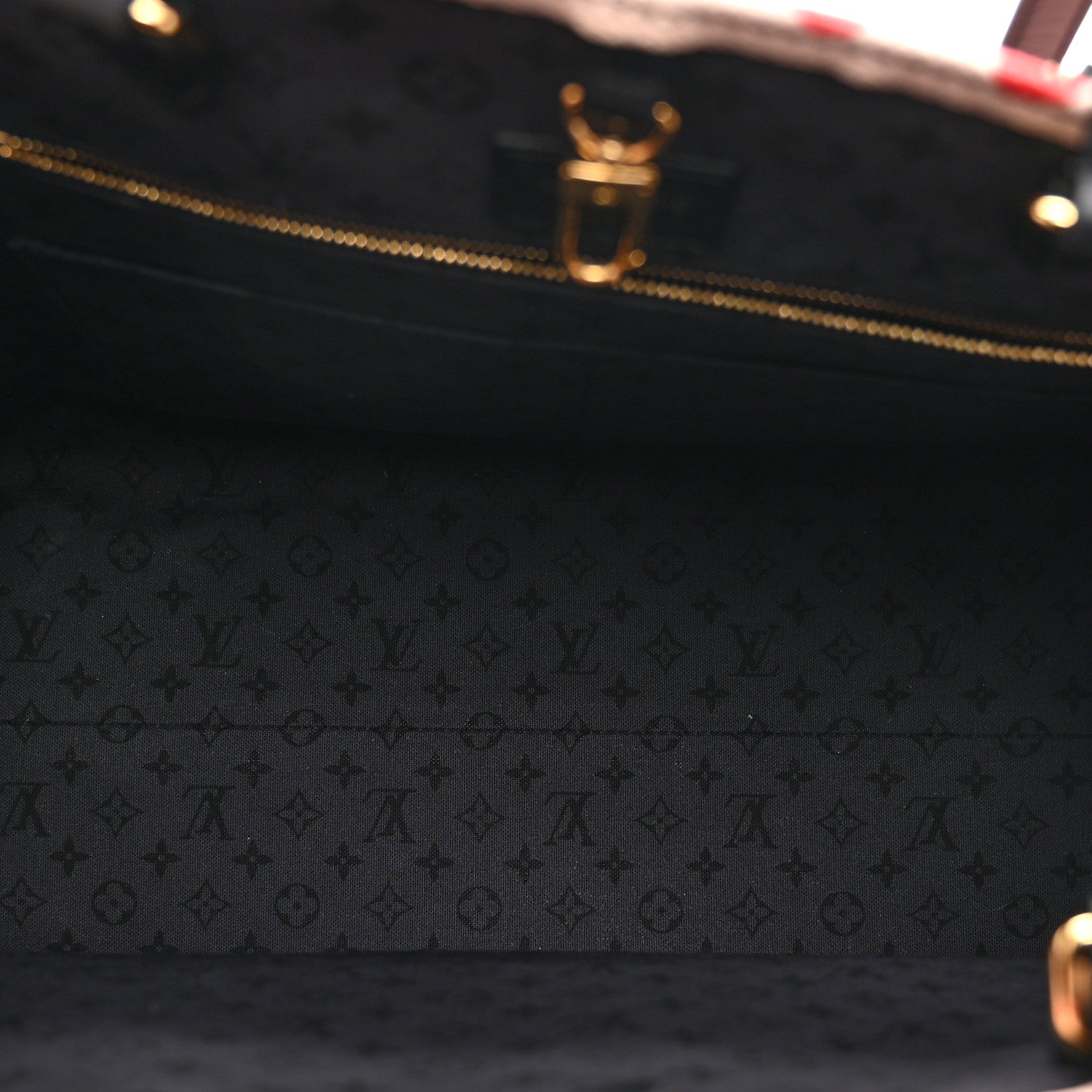 Louis Vuitton Monogram Giant Crafty Onthego GM Creme Rouge Black 5 of 10