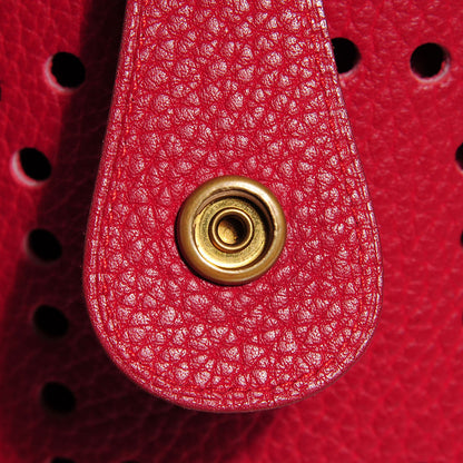 Hermes Taurillon Clemence Evelyne GM Rouge H 7 of 15