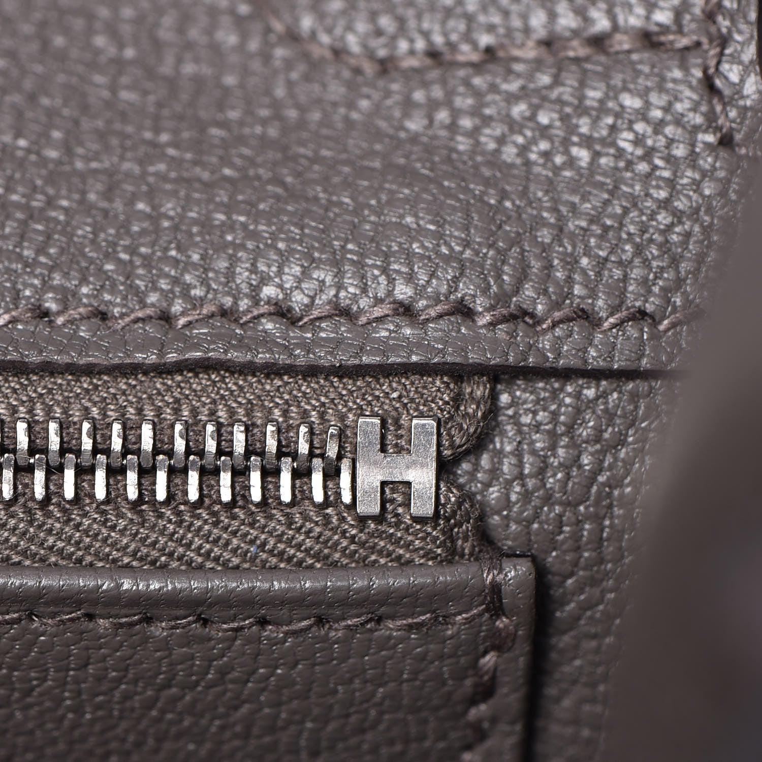 Hermes Togo Birkin 25 Etain 16 of 33