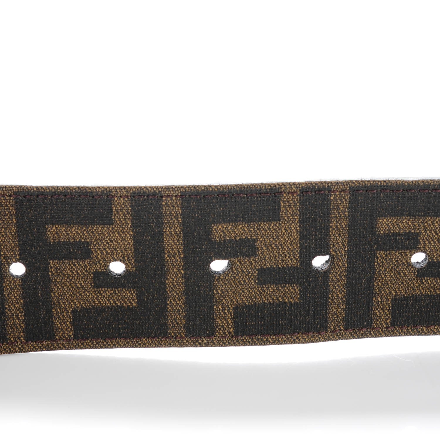 Fendi Zucca Spalmati College Belt 100 40 Tobacco Blue 4 of 6