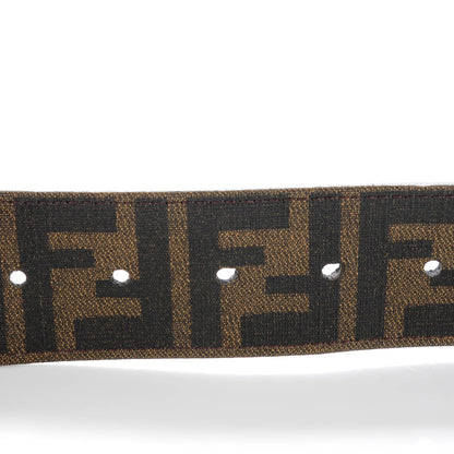 Fendi Zucca Spalmati College Belt 100 40 Tobacco Blue 4 of 6