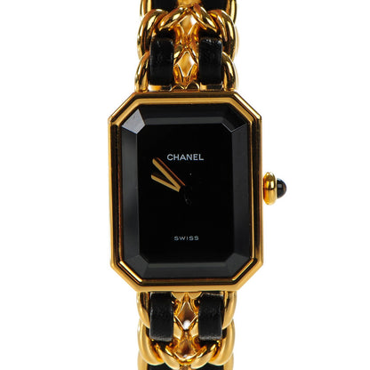 Chanel Stainless Steel Lambskin 20mm Chain Premiere Quartz Watch Gold S 1 of 6