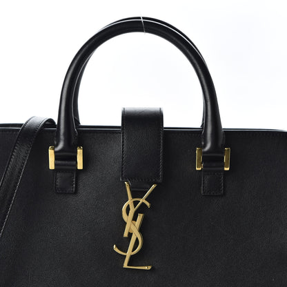 Saint Laurent Smooth Calfskin Small Monogram Cabas Black 8 of 8
