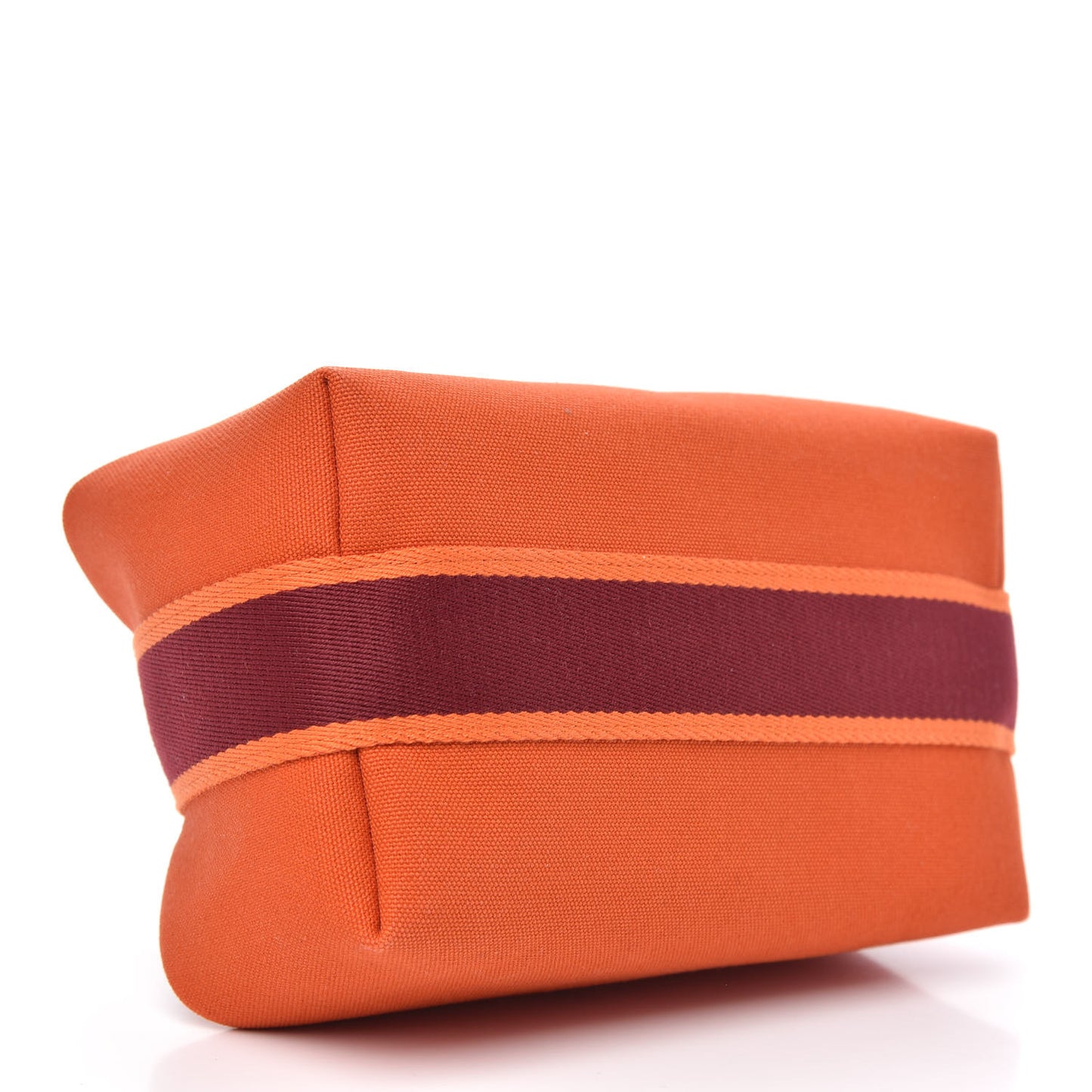 Canvas Small Bride-A-Brac Pouch Orange Burgundy