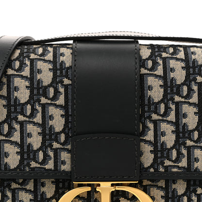 Christian Dior Oblique 30 Montaigne Flap Bag Blue 8 of 13