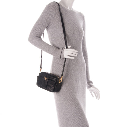 Prada Nappa Fiocco Bow Crossbody Clutch Black 2 of 8