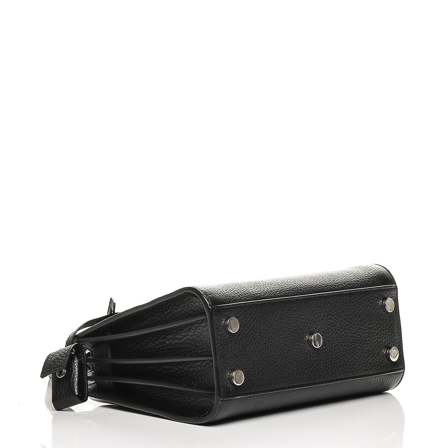Grained Calfskin Nano Sac De Jour Black