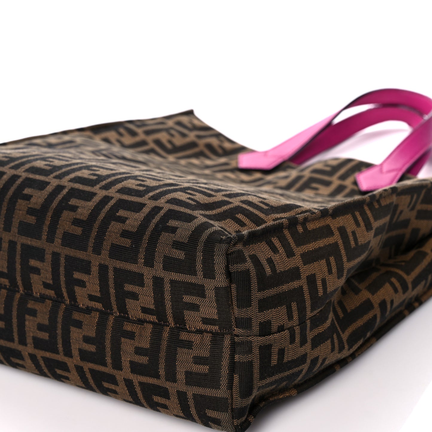Zucca Vitello Elite Special Shopping Tote Tobacco Fuxia