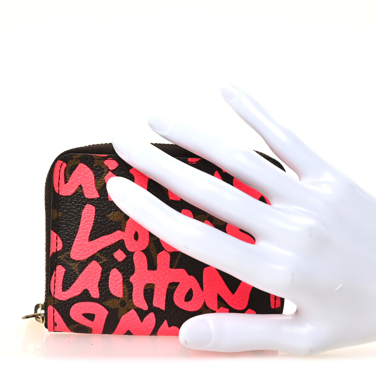 Monogram Graffiti Zippy Coin Purse Fuchsia