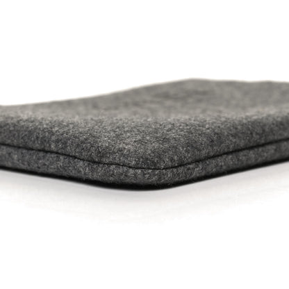 Chanel Wool Medium Deauville Cosmetic Pouch Grey 8 of 10
