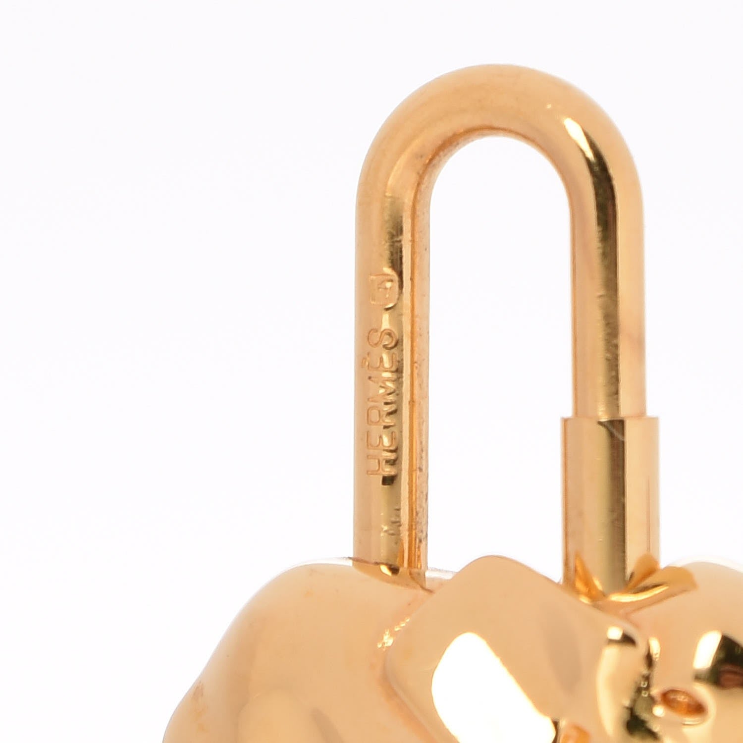 Hermes Permabrass Elephant Cadena Lock Gold 3 of 3