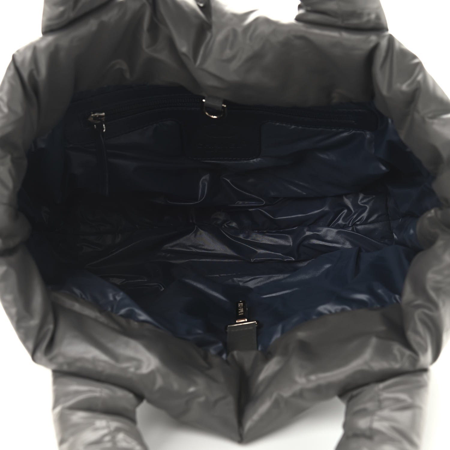 Chanel Nylon Quilted Small Coco Cocoon Reversible Tote Grey 4 of 8