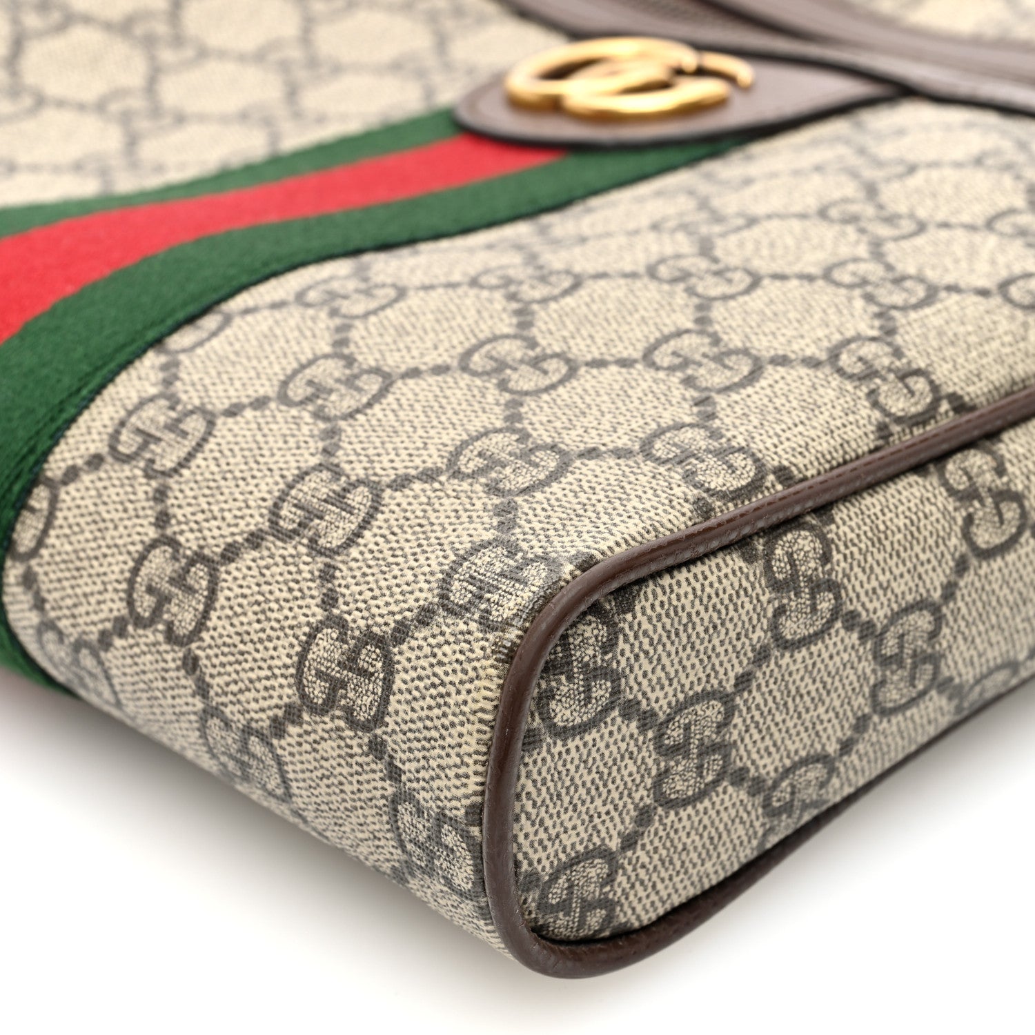 Gucci GG Supreme Monogram Web Small Ophidia Messenger Bag Brown 10 of 10