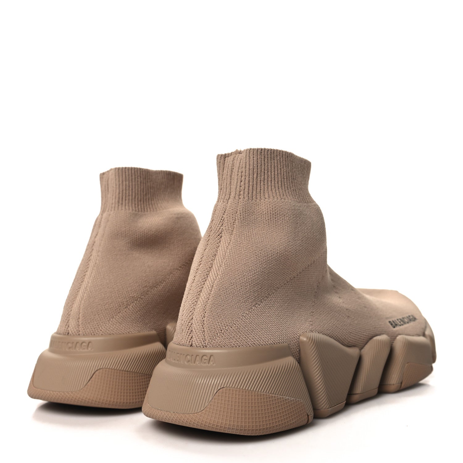 Balenciaga Technical 3D Recycled Knit Womens Speed 2.0 Sneakers Monocolor 39 Beige 4 of 7