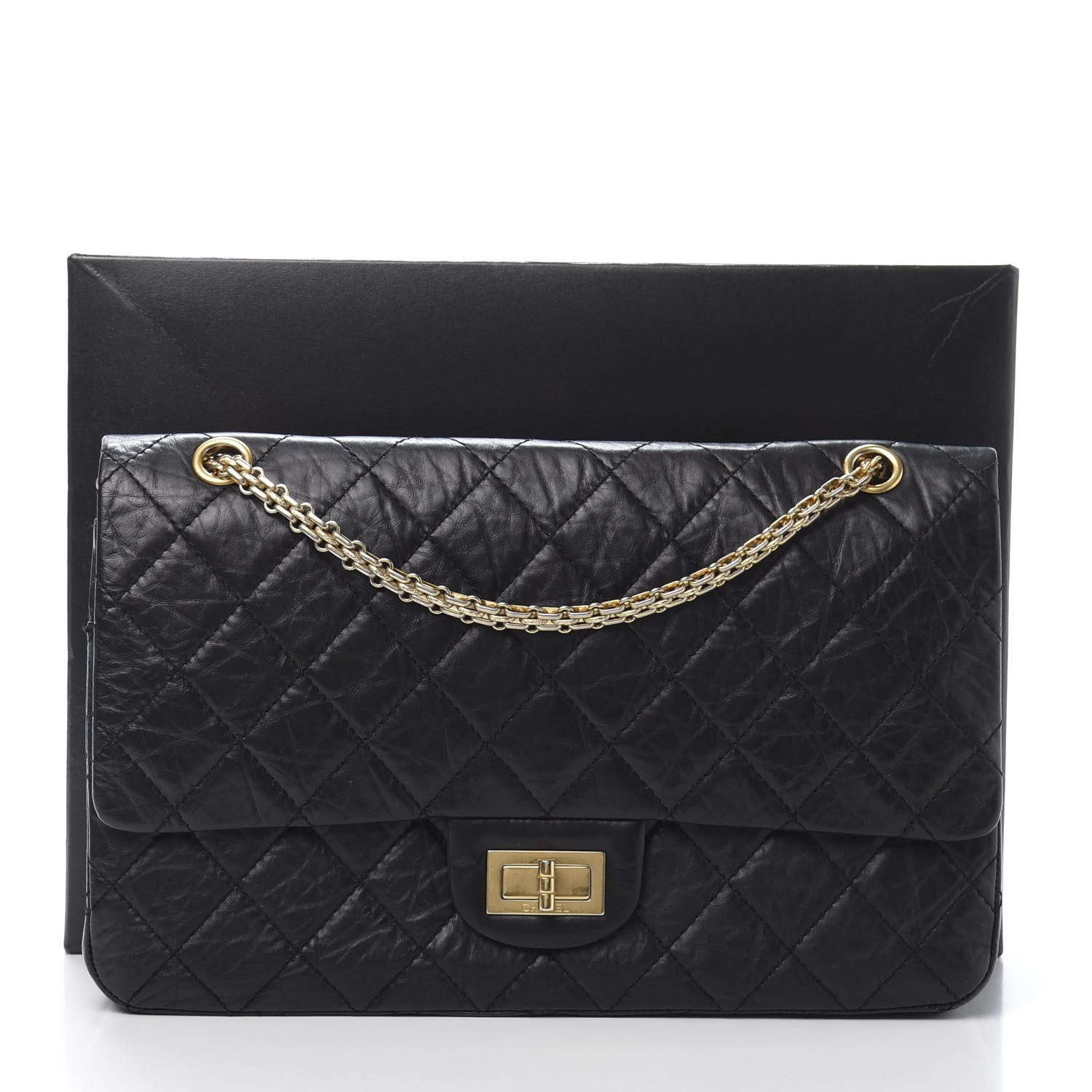 Chanel Aged Calfskin Quilted 2.55 Reissue 227 Flap Black 13 of 13