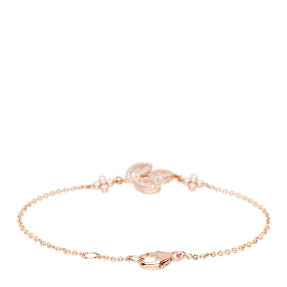 Harry Winston 18K Rose Gold Diamond Lily Cluster Bracelet 2 of 4